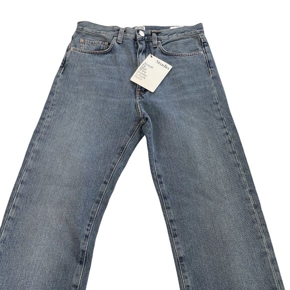 Toteme Blue Straight Leg Jeans - Picture 2 of 7